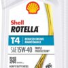 Shell Rotella 550049483-6PK T4 Triple Protection 15W-40 Diesel Engine Oil (CK-4), 1 Quart (Pack of 6)