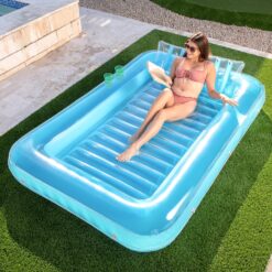 Sloosh Inflatable Tanning Pool Lounge Float, 85