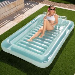 Sloosh Inflatable Tanning Pool Lounge Float, 85