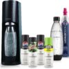 SodaStream Terra Sparkling Water Maker Bundle in Black - includes CO2, Carbonating Bottle, and Pepsi® Zero Sugar, Starry® Zero Sugar and MTN Dew® Zero Sugar 4-Flavor Variety Pack