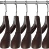 Suit Hangers for Men 20 Pack, Extra Wide Suit Hanger Non Slip Width 17.7", Thick Plastic Coat Hangers Brown with 360° Swivel Metal Hook