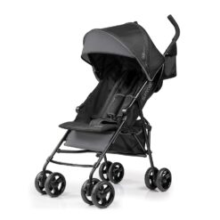 Summer Infant 3D Mini Convenience Stroller – Lightweight Stroller with Compact Fold MultiPosition Recline Canopy with Pop Out Sun Visor and More – Umbrella Stroller for Travel and More, Gray
