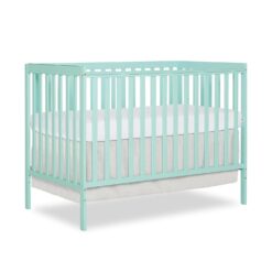 Dream On Me Synergy 5-in-1 Convertible Crib in Mint, Greenguard Gold Certified
