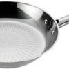 T-fal Performa Stainless Steel Fry Pan 12 Inch Induction Oven Broiler Safe 500F Cookware, Pots and Pans, Dishwasher Safe Silver