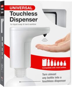 Touchless Pump for Liquid Hand Soap and Hand Sanitizer (Pack of 6)