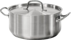 Tramontina Covered Dutch Oven Pro-Line Stainless Steel 9-Quart, 80117/576DS