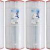 Unicel C-9410 100 Square Foot Media Replacement Pool Filter Cartridge with 155 Pleats, Compatible with Pentair, American, Pac Fab, & Sta-Rite (4 Pack)