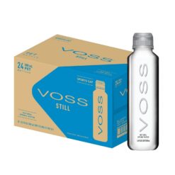VOSS Premium Still Bottled Water - Pure, Crisp & Refreshing - BPA Free PET Plastic Water Bottles with Sports Cap for Easy, Spill-Free Drinking - Ideal for Gym, Running, Hiking - 500ml, Pack of 24
