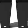 Veradek V-Resin Indoor/Outdoor Taper Planter, 2-Pack (26 inch, Black)