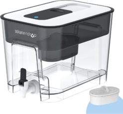 Waterdrop 200-Gallon Long-Life 40-Cup Large Water Filter Dispenser with 1 Filter, for Home and Office