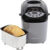 West Bend Hi-Rise Bread Maker Programmable Horizontal Dual Blade with 12 Programs Including Gluten Free, 3-Pound, Gray