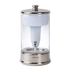 ZeroWater 40 Cup Glass 5-Stage Water Filter Dispenser 0 TDS for Improved Tap Water Taste - IAPMO Certified to Reduce Lead, Chromium, and PFOA/PFOS