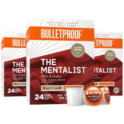 Bulletproof The Mentalist Medium-Dark Roast Single-Serve Pods, 72 Count, 100% Arabica Coffee Sourced from Central and South America, Clean Coffee…