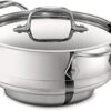 All-Clad Specialty Stainless Steel Universal Steamer for Cooking 3 Quart Food Steamer, Steamer Basket Silver