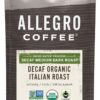 Allegro Coffee Decaf Organic Italian Roast Ground Coffee, 12 Ounce (Pack of 1)