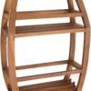 AquaTeak Patented Moa Oval Teak Shower Organizer