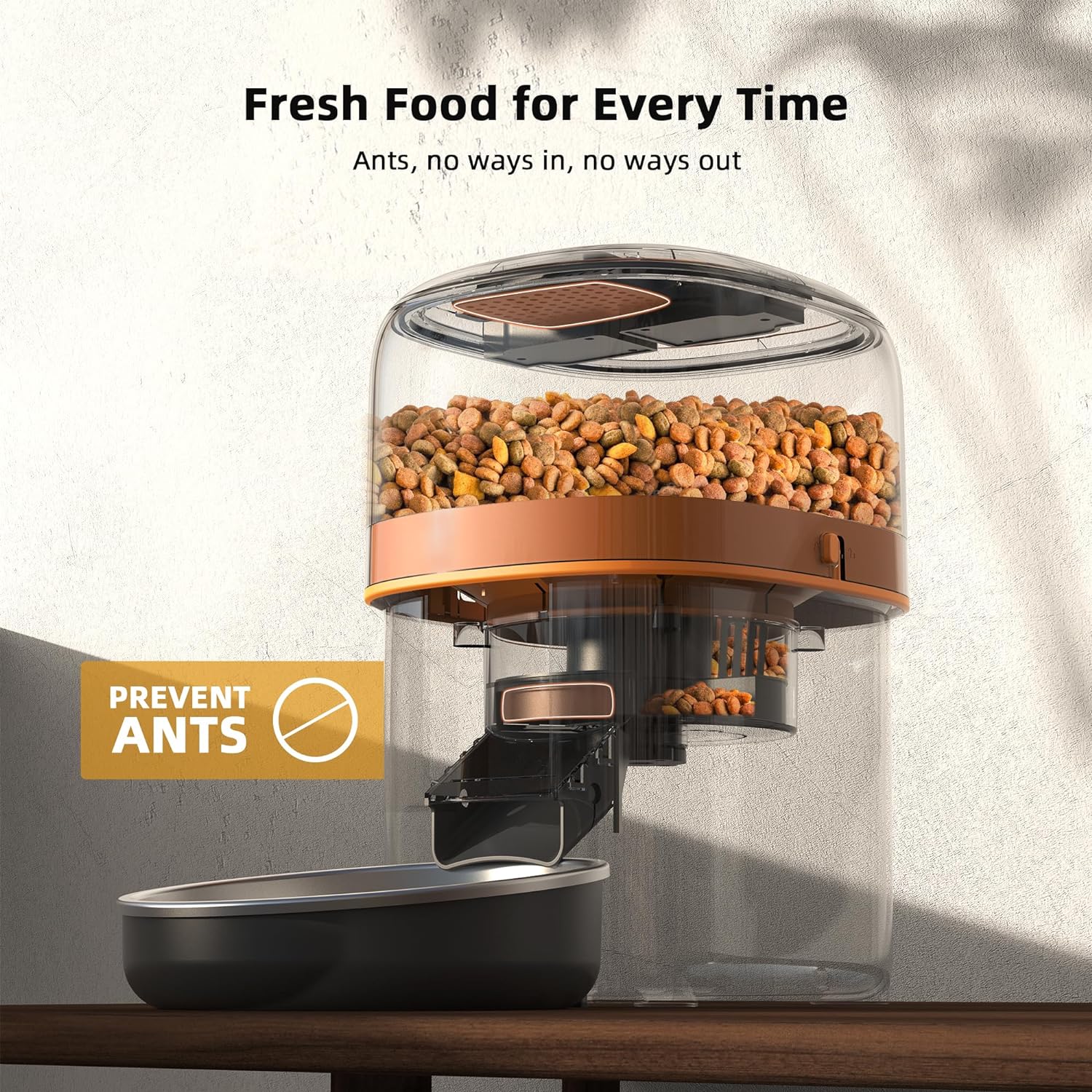 Automatic Cat Feeders - 2L Cat Food Dispenser Easy to Use, Timed Automatic Pet Feeder with Over 180-day Battery Life, 1-6 Meals Dry Food Programmable Portion Control Also for Dogs6