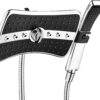 BRIGHT SHOWERS Dual Shower Head Combo Set, Handheld Showerhead Rainfall Shower Head Combo with Black Face, 60 Inch Long Stainless Steel Shower Hose, Chrome