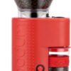Bodum Bistro Electric Conical Burr Coffee Grinder, Preset Timer, 12 Grind Settings, Red
