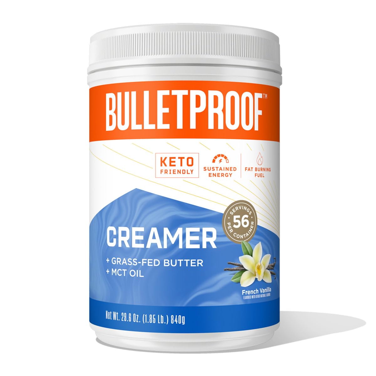 Bulletproof French Vanilla Creamer, 29.6 Ounces, Keto Coffee Creamer with MCT Oil and Grass-Fed Butter, Value Offering, Packaging May Vary… Bulletproof French Vanilla Creamer, 29.6 Ounces, Keto Coffee Creamer with MCT Oil and Grass-Fed Butter, Value Offering, Packaging May Vary…