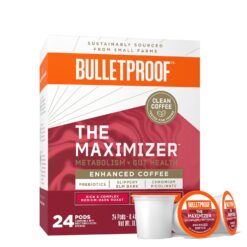 Bulletproof The Maximizer Single-Serve Coffee Pods, 24 Count, Clean Coffee with Metabolism and Gut Health Support
