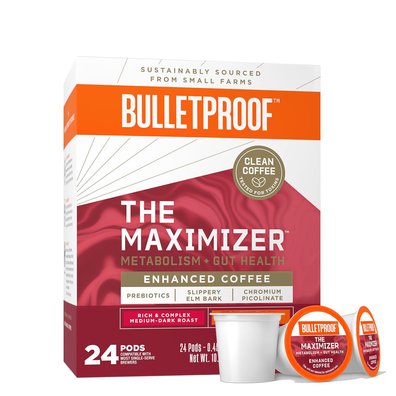 Bulletproof The Maximizer Single-Serve Coffee Pods, 24 Count, Clean Coffee with Metabolism and Gut Health Support Bulletproof The Maximizer Single-Serve Coffee Pods, 24 Count, Clean Coffee with Metabolism and Gut Health Support