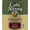 Cafe Altura Ground Organic Coffee, Dark Roast, 12 Ounce (Pack of 3)