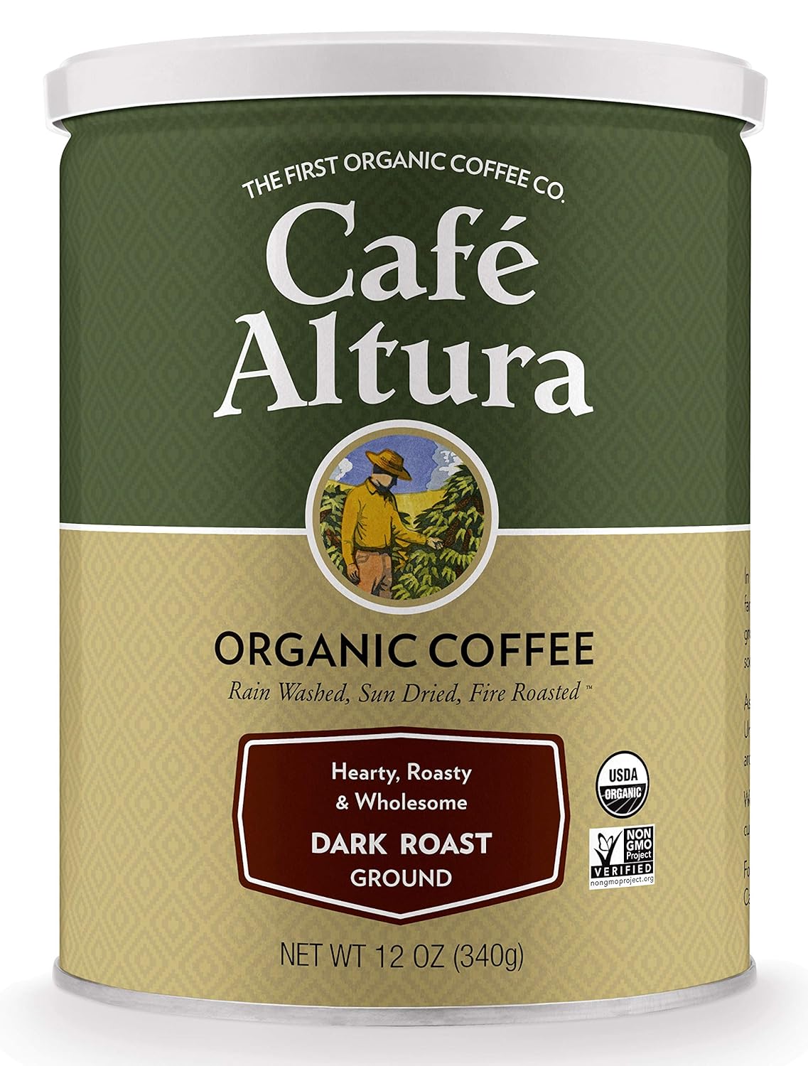 Cafe Altura Ground Organic Coffee, Dark Roast, 12 Ounce (Pack of 3) Cafe Altura Ground Organic Coffee, Dark Roast, 12 Ounce (Pack of 3)