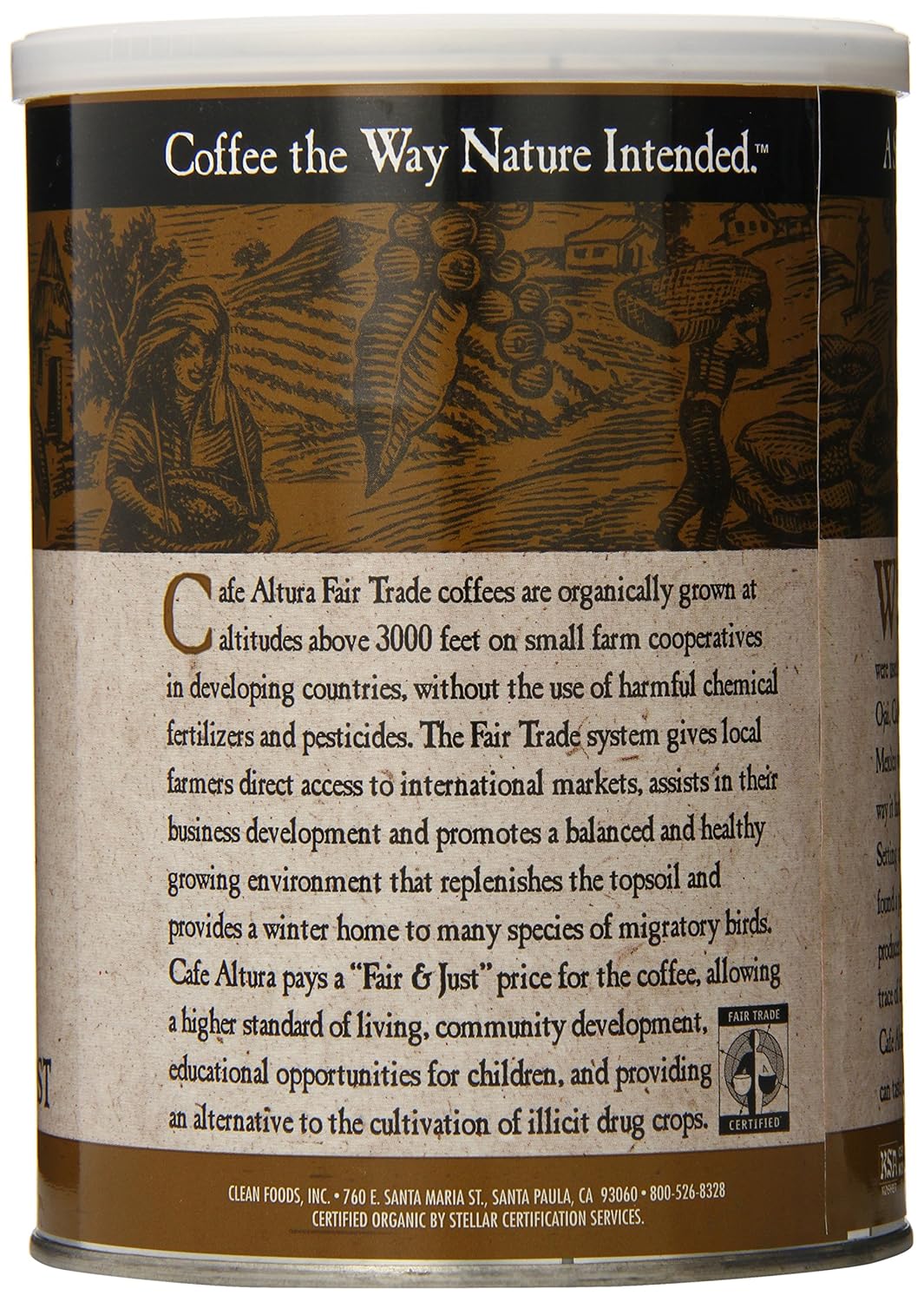 Cafe Altura Ground Organic Coffee, Fair Trade Classic Roast, 12 Ounce (Pack of 3)1