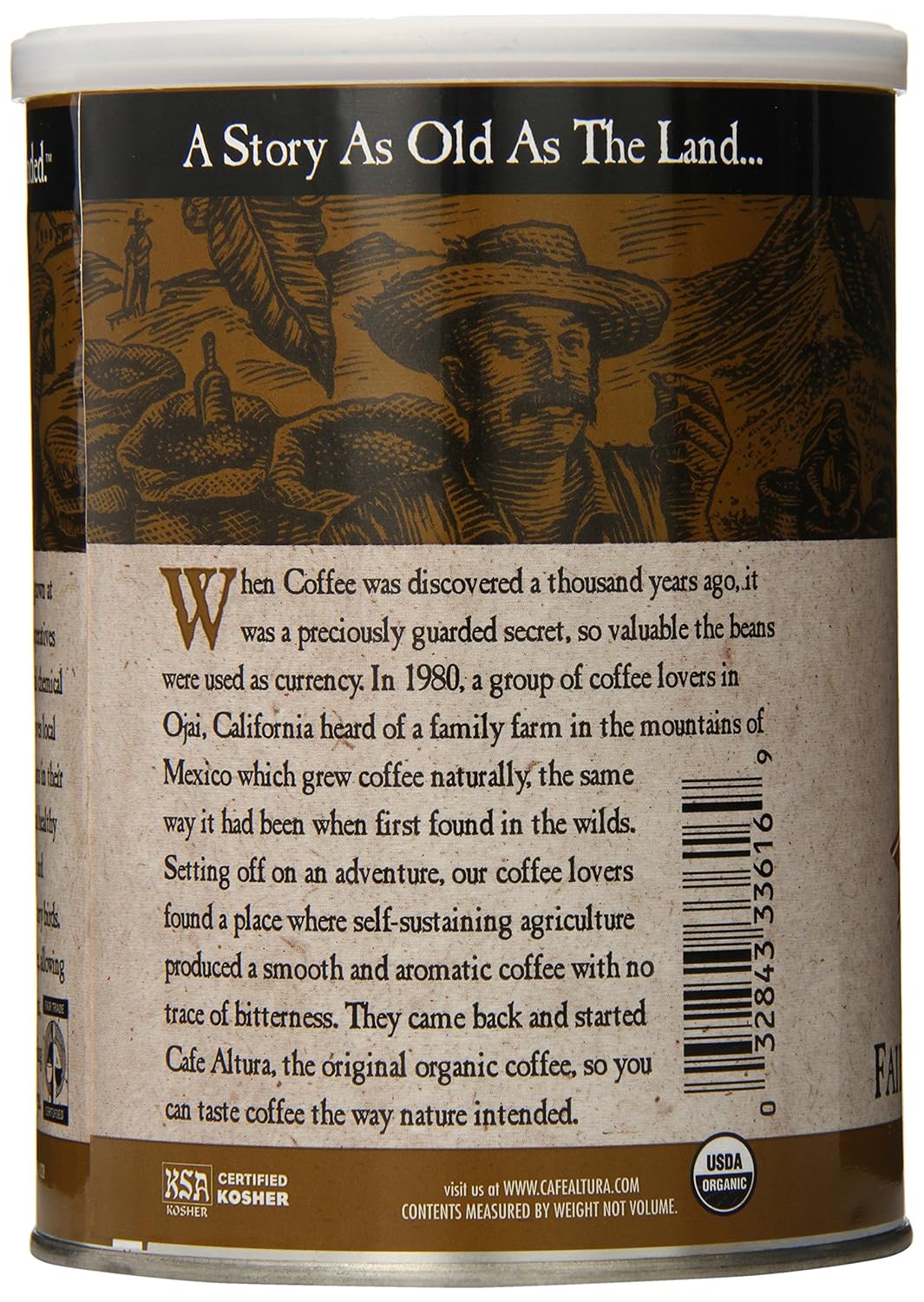 Cafe Altura Ground Organic Coffee, Fair Trade Classic Roast, 12 Ounce (Pack of 3)3
