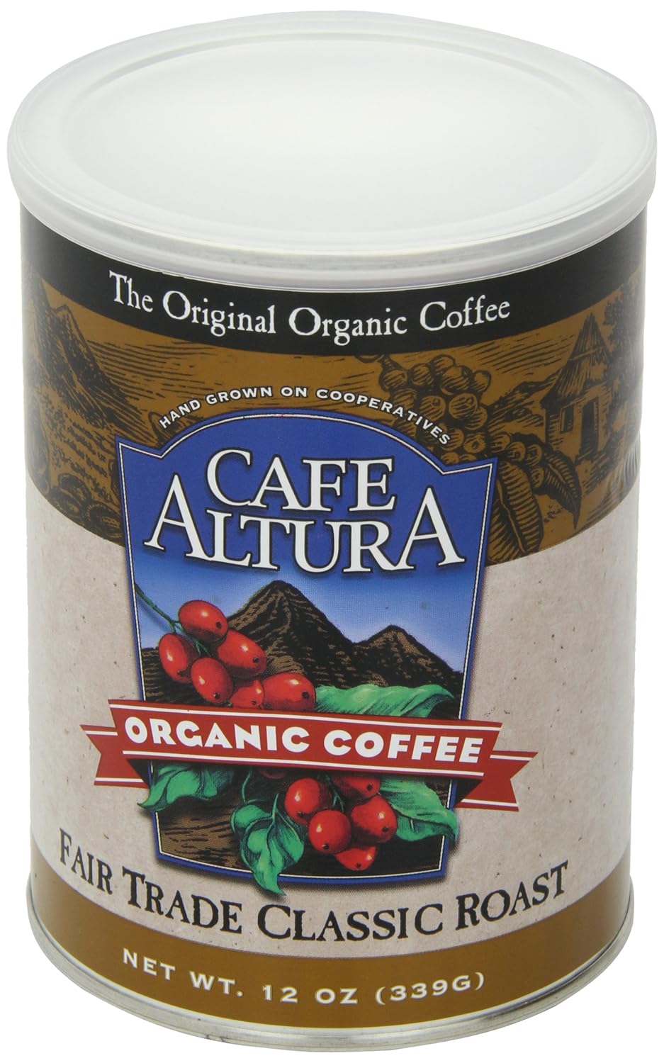 Cafe Altura Ground Organic Coffee, Fair Trade Classic Roast, 12 Ounce (Pack of 3)8