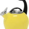 Chantal 40th Anniversary 2-Quart Enamel on Steel Teakettle, Canary Yellow