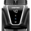 Chefman Conical Burr Coffee Grinder, Create The Boldest & Most Flavorful Grind With 31 Settings From Coarse To Extra Fine, One-Touch Digital Control & 9.7-oz Bean Capacity, Black