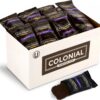 Colonial Coffee Packets, Pre Ground Coffee Packs, Colombian Medium Roast, Bulk Single Pot Bags for Drip Coffee Makers, (2.5 oz Bags, Pack of 32)