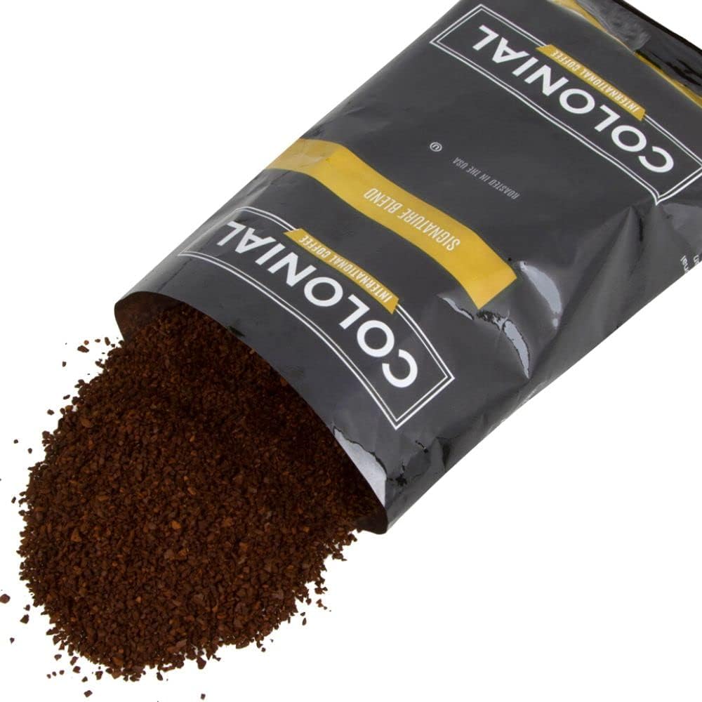 Colonial Coffee Packets, Pre Ground Coffee Packs, Signature Breakfast Blend Medium Roast, Bulk Single Pot Bags for Drip Coffee Makers, (2.5 oz Bags, Pack of 100)9