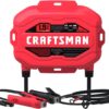 Craftsman CMXCESM259 Fully Automatic Automotive Battery Charger and Maintainer for Power Sport, Motorcycle, Car, and Boat Batteries, 1.5 Amps, 6 Volt, 12 Volt, Red, 1 Unit