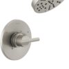 Delta Faucet Nicoli 14 Series Single-Handle Tub and Shower Trim Kit, Shower Faucet with 5-Spray H2Okinetic Shower Head, Stainless 144749-SS (Shower Valve Included)