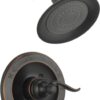 Delta Faucet Windemere 14-Series Shower Faucet Set, Shower Handle, Oil Rubbed Bronze Shower Faucet, Delta Shower Trim Kit, Oil Rubbed Bronze BT14296-OB (Valve Not Included)