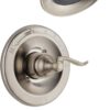 Delta Faucet Windemere 14-Series Tub and Shower Faucet Set, Shower Handle, Brushed Nickel Shower Faucet, Delta Shower Trim Kit, Stainless BT14496-SS (Valve Not Included)