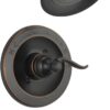 Delta Faucet Windemere 14-Series Tub and Shower Faucet Set, Shower Handle, Oil Rubbed Bronze Shower Faucet, Delta Shower Trim Kit, Oil Rubbed Bronze BT14496-OB (Valve Not Included)