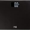 Eat Smart Precision Digital Bathroom Scale, 550 lb High Capacity Scale, Extra Wide Platform, Bath Scale for Body Weight, Black