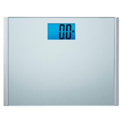 Eat Smart Precision Plus Digital Bathroom Scale with Ultra-Wide Platform, 440 lb Capacity, Bath Scale for Body Weight, Grey