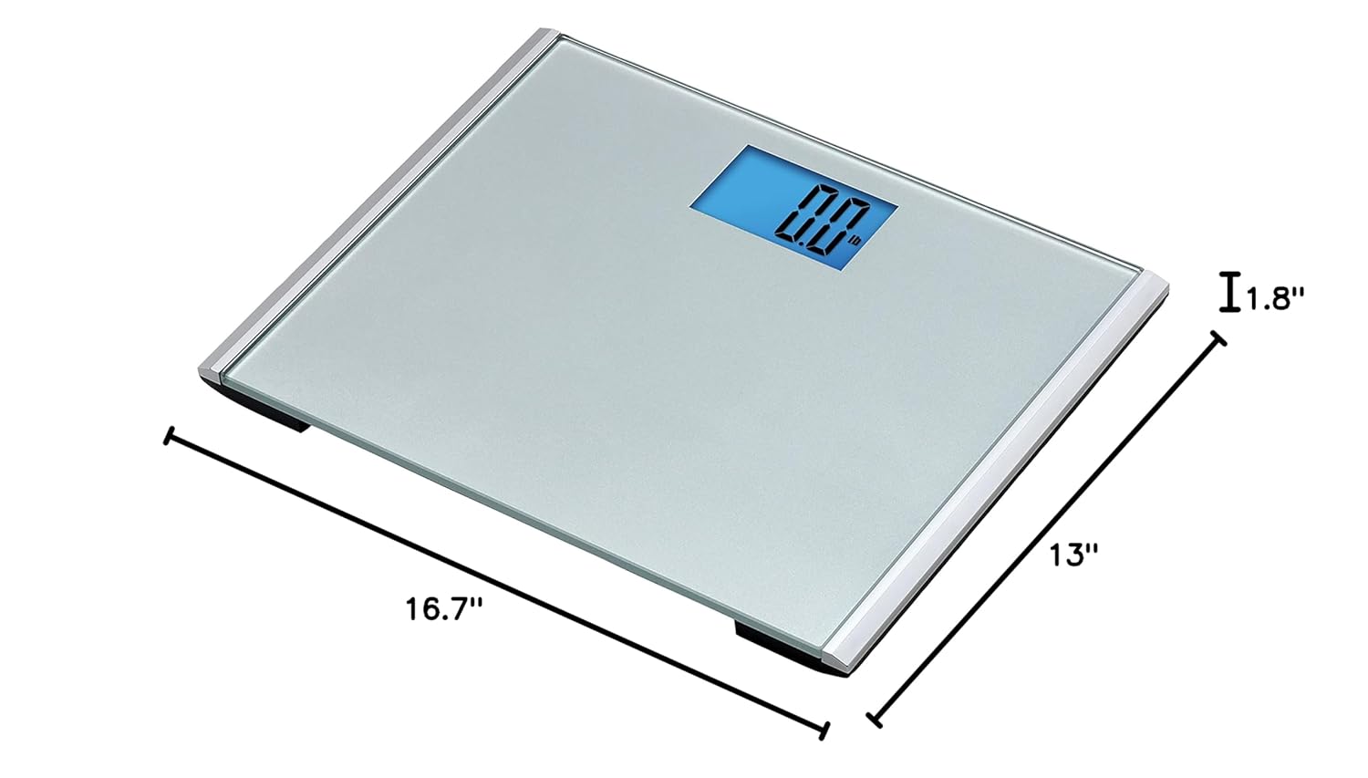 Eat Smart Precision Plus Digital Bathroom Scale with Ultra-Wide Platform, 440 lb Capacity, Bath Scale for Body Weight, Grey0