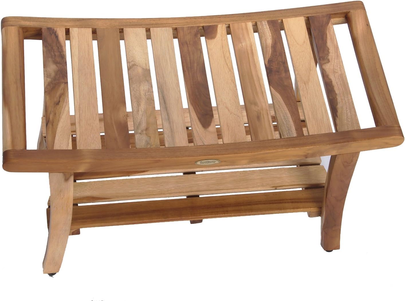 EcoDecors, 30, Harmony, Teak Shower Bench, Teak Shower Stool, Teak Bench for Shower, Teak Shower Seat, Teak Shower Bench for Inside Shower, Teak Shower Chair, Safety Arms, 30 inch9