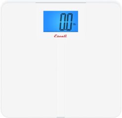 Escali High Capacity Anti-Slip Digital Bathroom Scale for Body Weight with Extra-High 562-lb Capacity, Batteries Included
