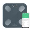 FitTrack Dara Smart BMI Digital Scale - Measure Weight and Body Fat - Most Accurate Bluetooth Glass Bathroom Scale (Black)