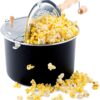 Franklin's Gourmet Popcorn Popper - 6 Quarts Original Stovepop Popcorn Maker with FREE Organic Popcorn Kit - Delicious & Healthy Movie Theater Popcorn - Homemade Popcorn Machine Just Like the Movies