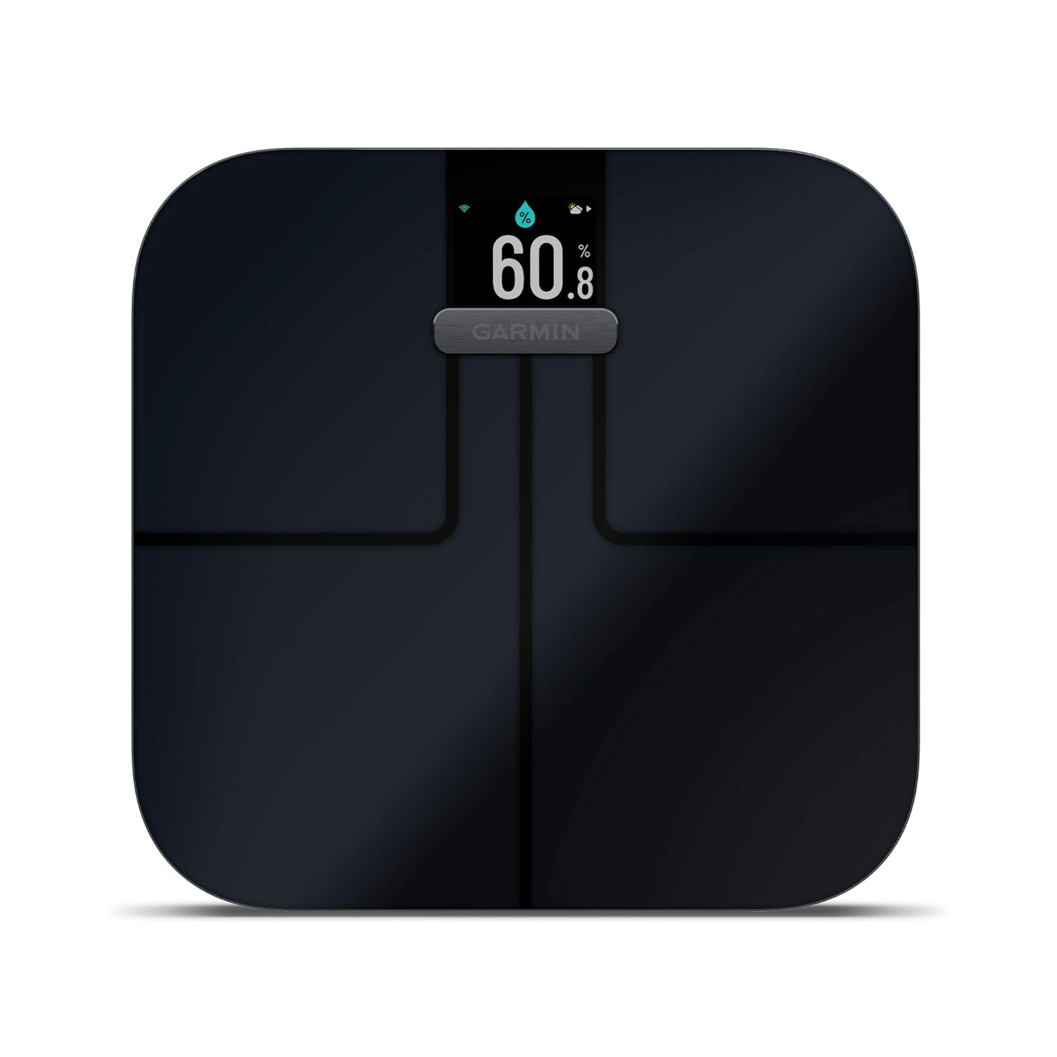 Garmin Index S2, Smart Scale with Wireless Connectivity, Measure Body Fat, Muscle, Bone Mass, Body Water% and More, Black (010-02294-02)1
