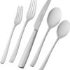 HENCKELS Lani Flatware Set, 65-Piece, silver like finish