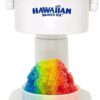 Hawaiian Shaved Ice Kid-Friendly S700 Classic Snow Cone and Shaved Ice Machine with Instruction Manual, Tip Card, and 1-year Manufacturer’s Warranty, 120V, White